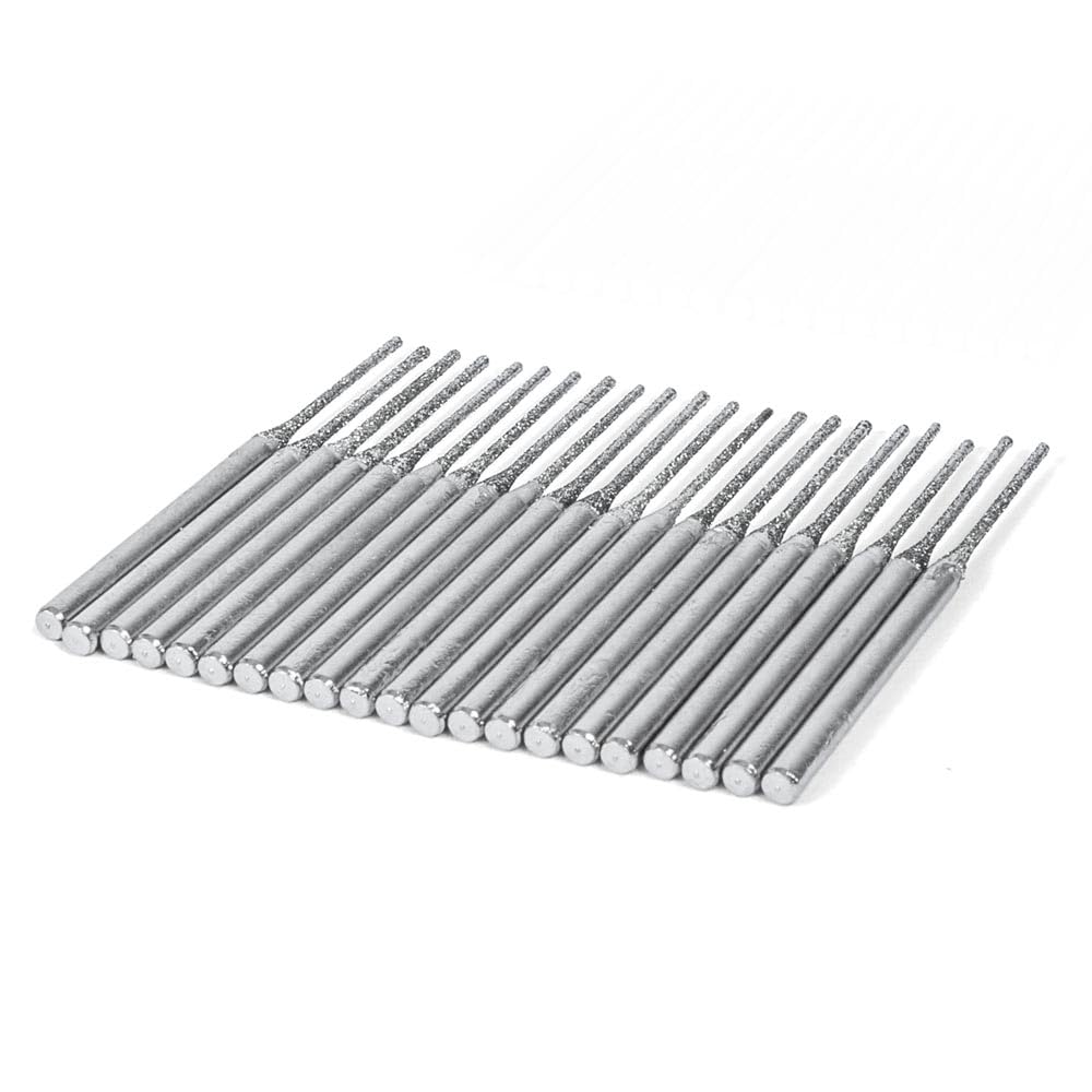 Fresa de diamante de 0,8 mm para trabajos finos, herramienta de fresado de precisión para grabado, lijado y desbarbado | Para metal, vidrio, cerámica y modelismo | 50383