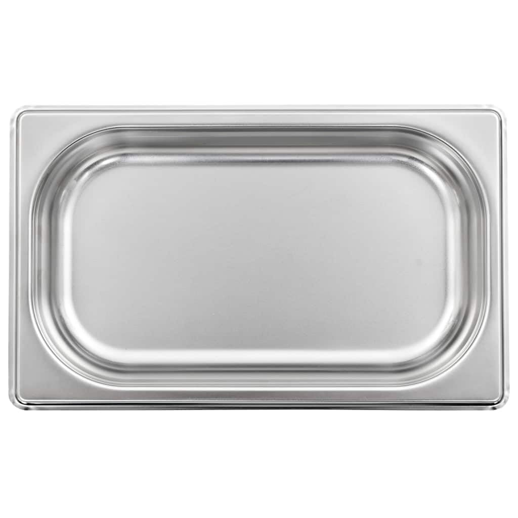 GN 1/4 Gastronormbehälter, Edelstahl, 12 Stk. 265 x 162 x 40 mm