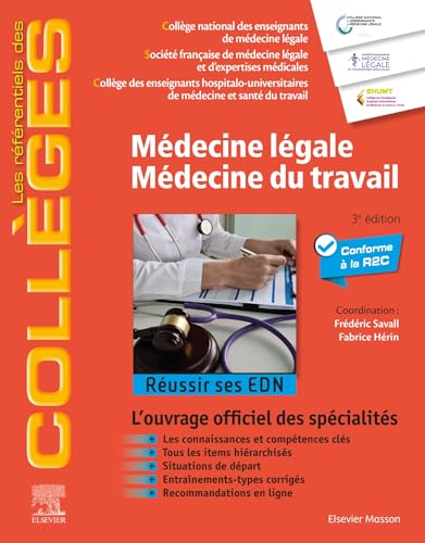 Médecine légale - Médecine du travail: Réussir ses EDN