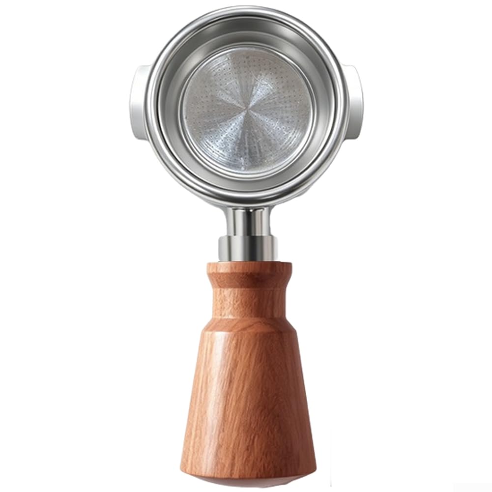 Portafiltro para espresso 58mm Sin Extracción Visible Portafiltro(Red sandalwood)