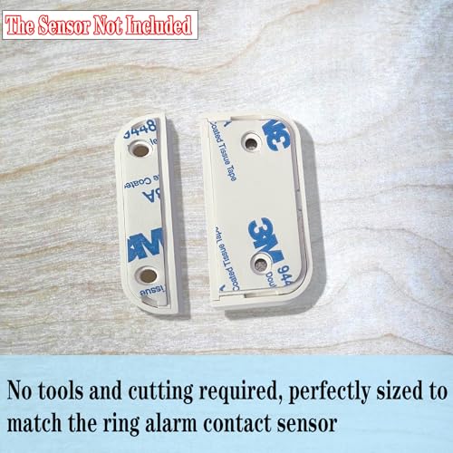Image of Adhesive Replacement Tape Compatible with Ring Alarm Contact Sensor & Magnets (2nd Gen)-Pack of 12 Sensor Pads & 12 Magnet Pads,Pre-Cut,No Cutting Needed Double-Sided Tape (24)