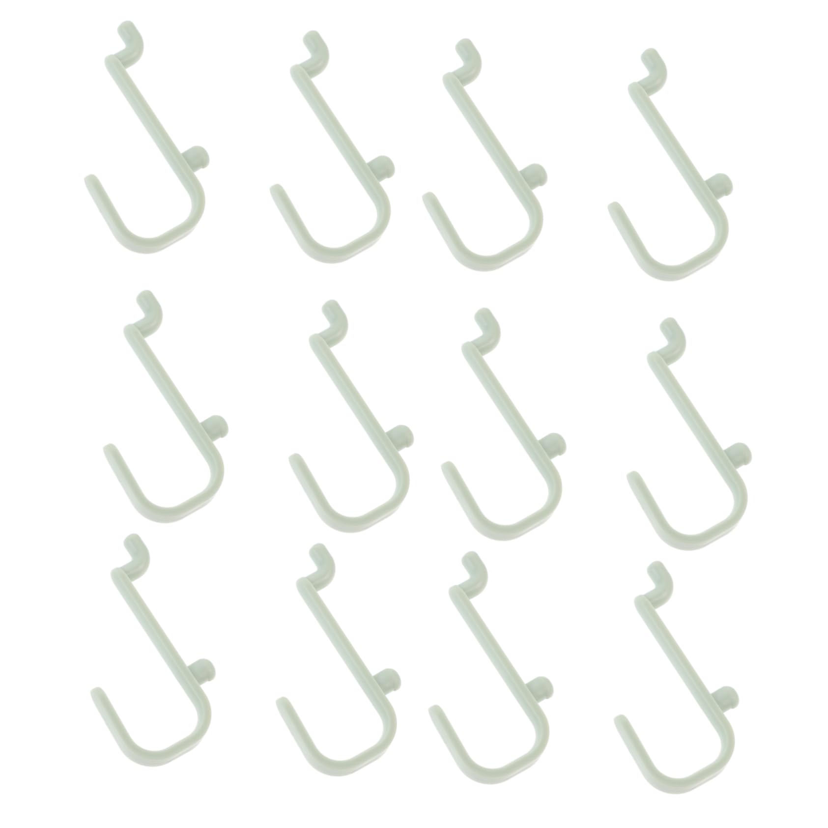 HEALLILY 20 Pcs Kitchen Wall Pegboard Hooks Plastic Storage Hooks for Tools Small Appliances