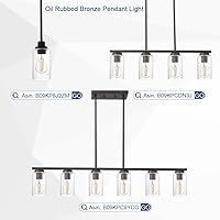 Vista 5 de TODOLUZ Cilindro Seedy Glass para lámpara de iluminación de isla de cocina