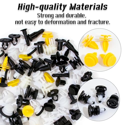 Image of 70 Pcs Tesla Clips Tesla Bumper Fender Liner Push Retainer Fastener Rivet Clips,20 Popular Sizes Tesla Fasteners Tesla Clip Tesla Rivets for Tesla Body Interior and Exterior Retainer Fastener Clip
