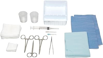 Medline Industries DYNJ03014 High Grade Instrument Laceration Tray (Pack of 16)