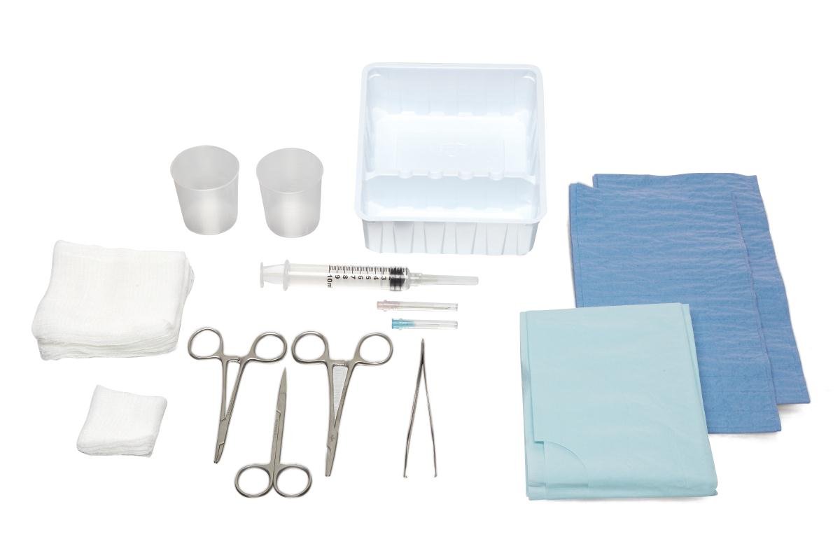 Medline Industries DYNJ03014 High Grade Instrument Laceration Tray (Pack of 16)