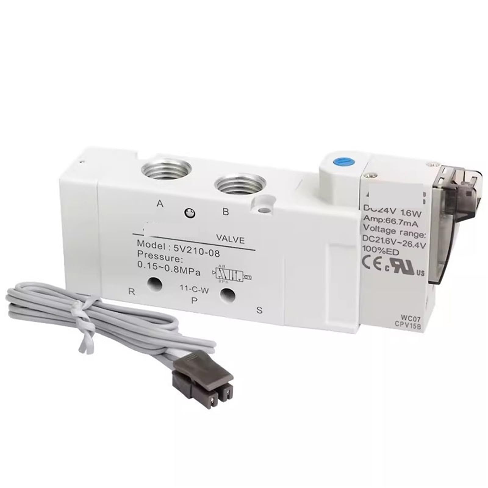 Válvula neumática de control de aire que soluciona los fallos de presión en sistemas 5V110-06