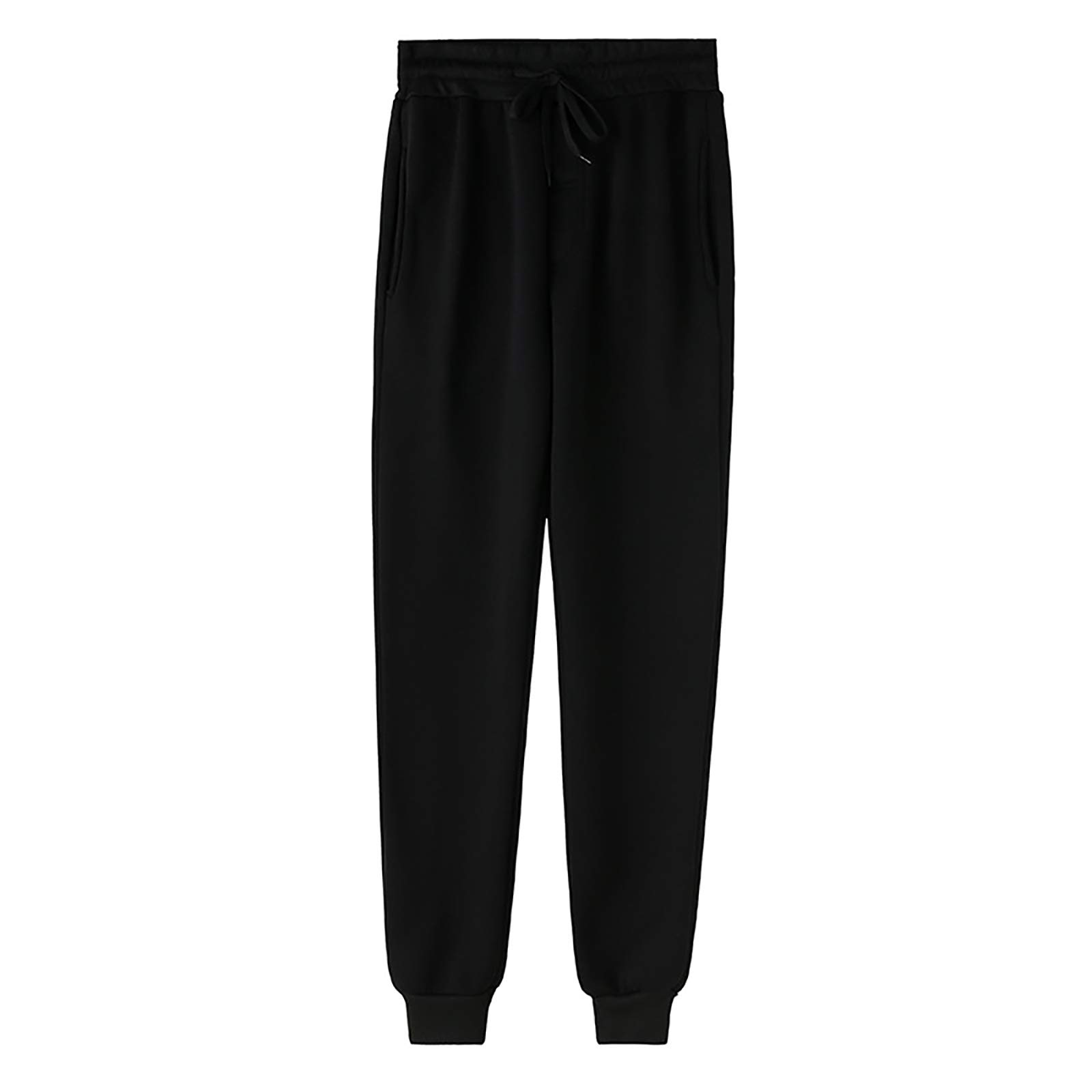 JanJean Mens Casual Joggers Sweatpants Elastic Waistband Drawstring Pants Gym Workout Sport Trousers