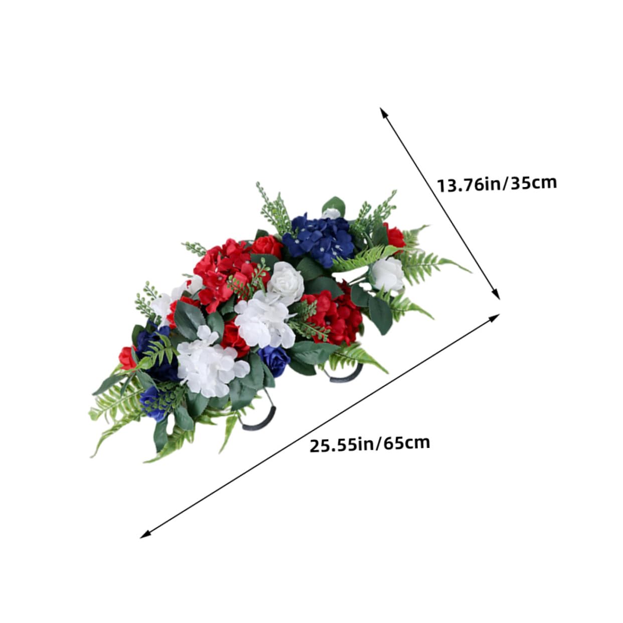 Fleurs Artificielles pour Cimetière Décoratives, Légères et Résistantes la Décoloration Extérieure, Adaptées aux Tombes et Pierres Tombales Ambiance Élégante et Solennelle