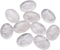 Vista 11 de Crafans Flat Back Gemstone Oval Cabochons Natural Stone Cabochons Healing Power Stone Chakra Crystal for Crafts DIY Jewelry Making Supplies