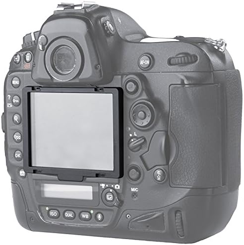 Screen Protector for Nikon D4 D4S with Clip-On Frame - Shatterproof Snap Installation, No Adhesive or Bubbles, Anti-Scratch Edge Protection