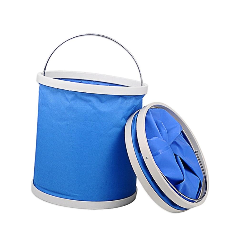 ifundom Seau Pliable Portable D'extérieur 2 Pièces 9l Bleu