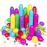 Una amplia variedad de azules, amarillos y verdes primaverales aportan un poco más de brillo y alegría a la celebración de Pascua de su familia. ¡Todos pueden encontrar sus colores favoritos de primavera! A los niños les encantarán estos hermosos colores brillantes de primavera, y los adultos apreciarán los materiales seguros y no tóxicos de nuestros huevos.