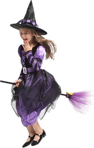Miniatura 4 de Narecte Halloween Costumes for Girls Halloween Costumes,Witch Costume for Girls Witch Costume,Kids Witch Costume