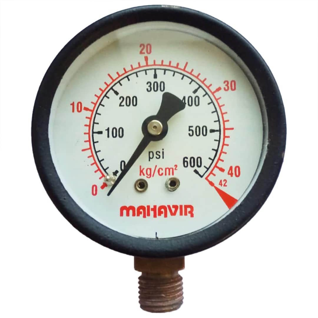 B.K.Jagan & Co Pressure Gauge-2 1/2 Inch Thread 1/4Inch (600 PSI 40 Kg/Cm²) (B0BTHCRC2B) Amazon Price History, Amazon Price Tracker