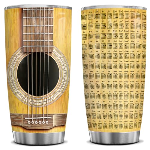 Guitar Lovers 20 Oz Tumbler Cups For Teens, Men &