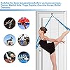 Podazz Leg Stretcher Strap, leg stretcher Adjustable Lengthened Ballet Extension Strap with Door Anchor-for Ballet, Dance Equipment for Stretching in Ballet, Cheerleading, Gymnastics (Aqua)