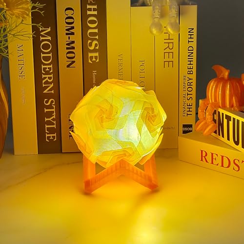 Image of IEMAI Clear PETG Filament 1.75mm 2KG Bundle, 1KG x 2 Spools Orange & Fluorescent Green, Glossy Transparent Finish PETG 3D Printer Filament for Lampshades, Home Decor & DIY Models