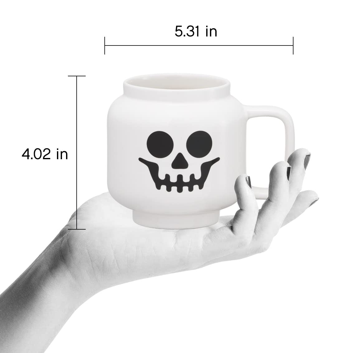 Room Copenhagen Lego Ceramic Mug Large, Skeleton, 530 ml - Image 2
