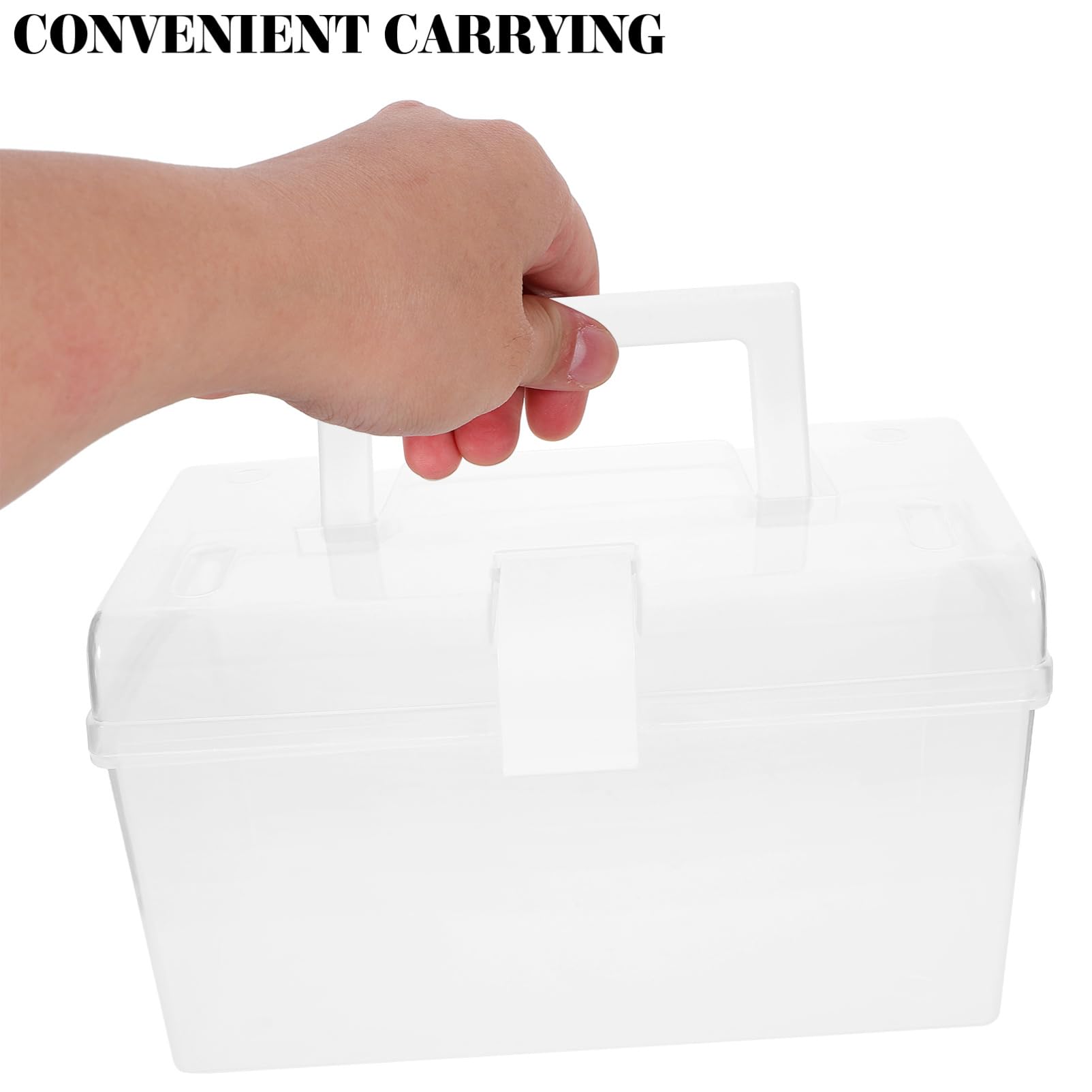 3juegos Organizador De Joyería Transparente Mini De Caja De Almacenamiento De Accesorios De Caja Para Pendientes y Resistente y Práctica