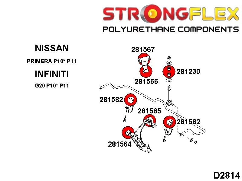 STRONG FLEX STABILIZATOR BAR LINK KIT 4 PIECES