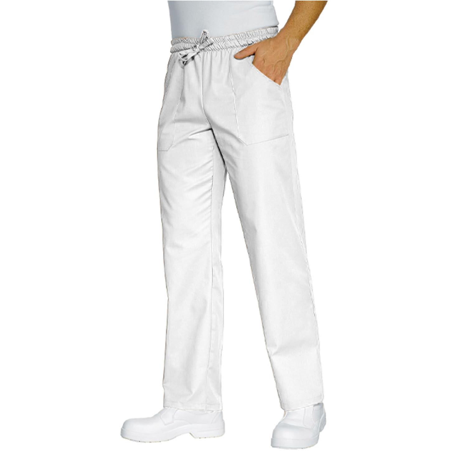 pantalaccio pantalon de travail confortable coton blanc Chef cuisinier chef