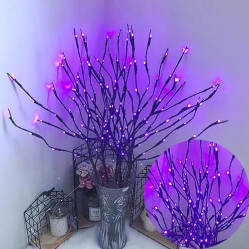 Image of Ulalaza 30.3'' 6 Branches 120 LED Bulbs Twig Lamp USB Operated LED Lighted Willow Branches Vase Fillers Use for Christmas Home Party Decoration Indoor Outdoor