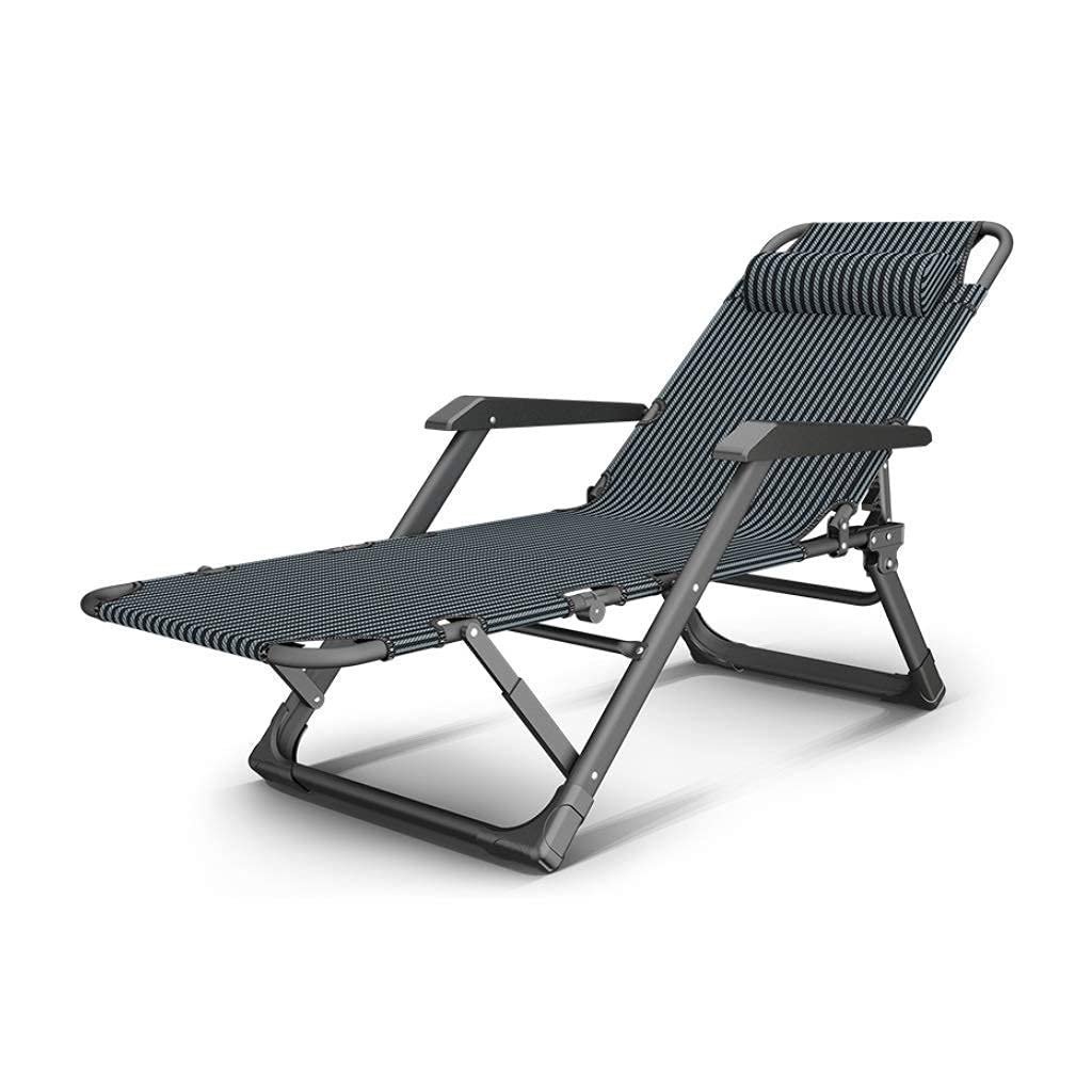 Chaise longue pliante inclinable pour soulager le dos et profiter du soleil au jardin