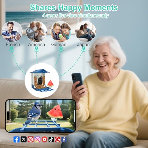 Smart-Bird-Feeder-with-CameraAI-Identify-Birds-SpeciesAuto-Record-2K-Birds-Video-in-Backyard-GardenLive-ViewInstant-NotificationsSolar-Powered-ChargingIdeal-Gift-for-Family-and-Bird-Lovers