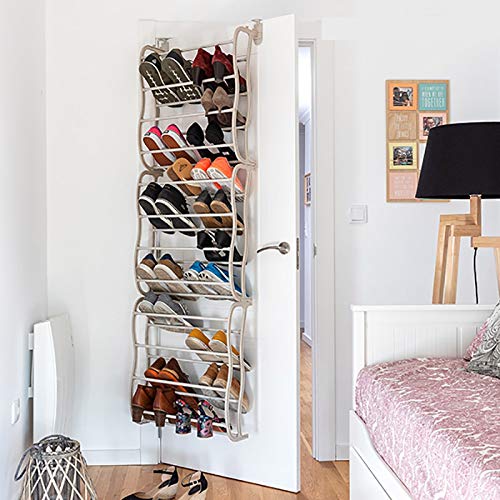 Mundozone Zapatero Colgante para Puerta, Organizador para Zapatos 12 Niveles 36 Pares