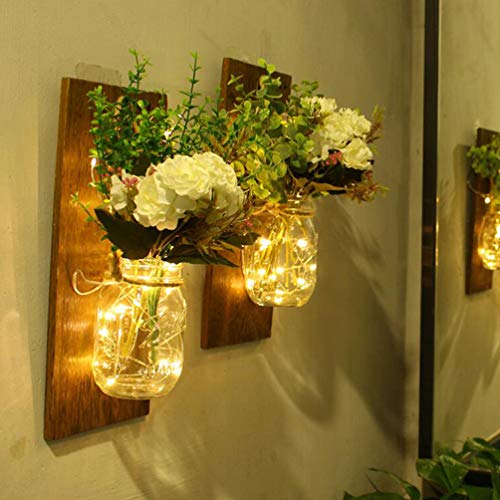 Uonlytech Romantic Rose Flor Rústico Arandelas de Parede Arandela LEVOU Parede de Luz Ao Ar Livre Fr