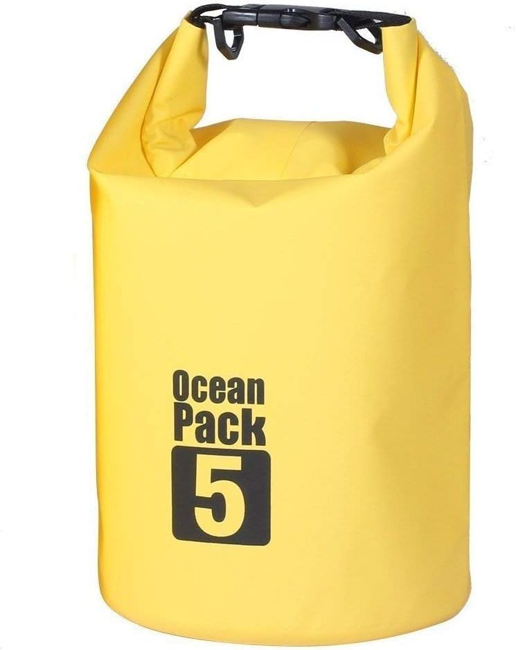 KPS Waterproof 5Liter Ocean Pack Wading Drifting Package Swimming Bag,Ocean Pack Dry Bag Sack for Kayaking - Boating - Canoeing - Fishing - Rafting - Swimming - Camping - Snowboarding