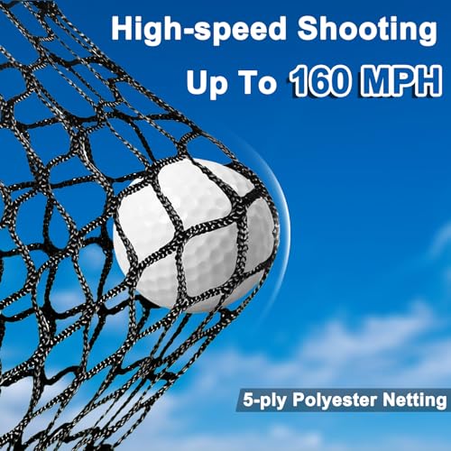 Golf Practice Hitting Net for Backyard Driving Real Balls 10x7ft with Side Barriers, Heavy-Duty Steel Frame Golf Net with Target Cloth & Carry Bag for Garage, Indoor & Outdoor Driving Chipping - image 3