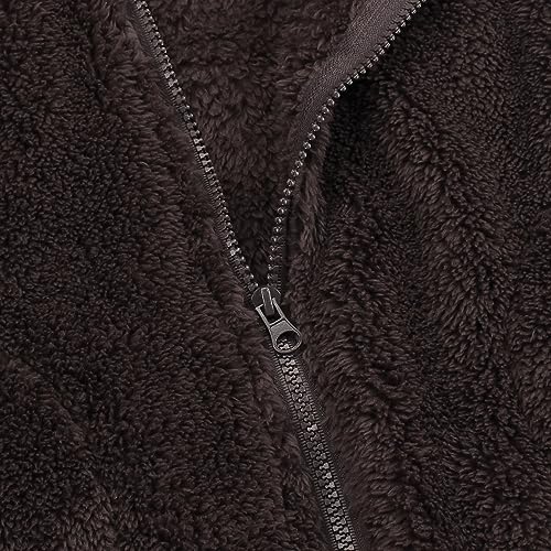 Image of JESKIDS Girls' Boys Sherpa Fleece Vest Outwear Lightweight Solid Color Cute Jacket with Pockets 2-11 Years