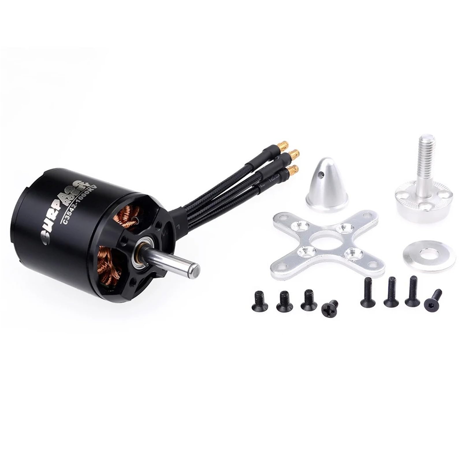 C3542 1000KV Outrunner Brushless albero motore ø5MM con vite per RC Airplane Aircraft ala fissa RC Drone
