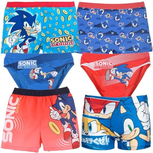 Characters Cartoons Videojuegos - Niño - Bañador Boxer o Slip Pantalón Corto Parigamba Mar Piscina - Verano, Boxer 1881 Rojo, 3 años