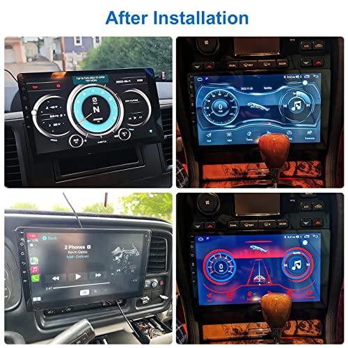 Double Din Car Stereo Touchscreen - 10 Inch Floating Car Radio With Bluetooth Qled Touch Screen, Detachable Car Audio Receiver Compatible Wireless Carplay Android Auto Gps Navigation Backup Camera #TOP5