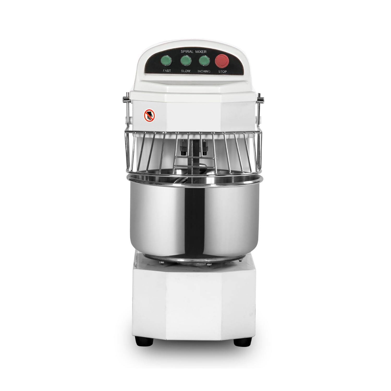 Amasadora de masa profesional de 20 litros – 2 velocidades – Tanque fijo – Monofásico 230 V – 1100 W