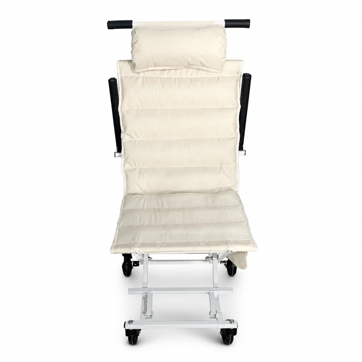 Sedia Rotelle Pieghevole Esterni Anziani, Bianco, Bianco