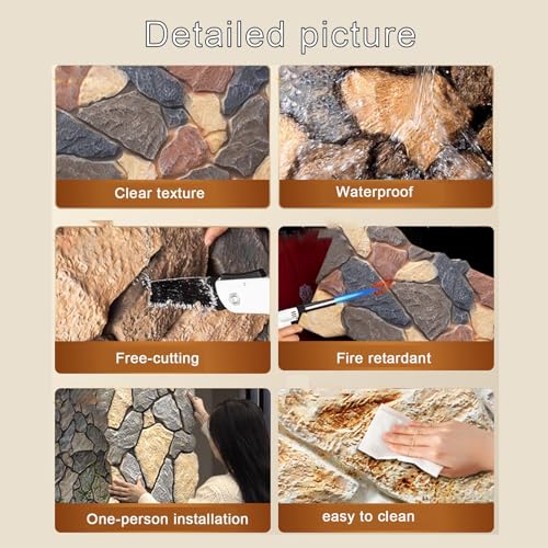 Paneles pared 3D imitación piedra ligeros para transformar muros aburridos con humedad 7