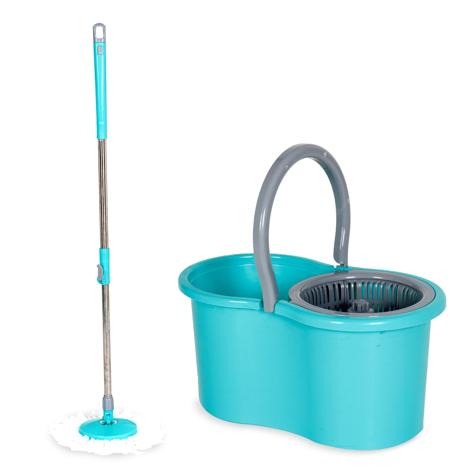 Ashlas® Spin Mop & Big Bucket with 2 Microfiber Refills, Floor Cleaning Mop with Bucket, pocha for Floor Cleaning, Mopping Set (Sky Blue) (B0D4LLZ2KJ) Amazon Price History, Amazon Price Tracker