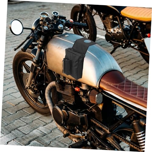 Bolsa de silla Toddmomy para motos y cuatrimotos, fácil de instalar, con compartimento interior, compatible con UTV y motos de nieve, color negro, almacenamiento al aire libre miniatura 3