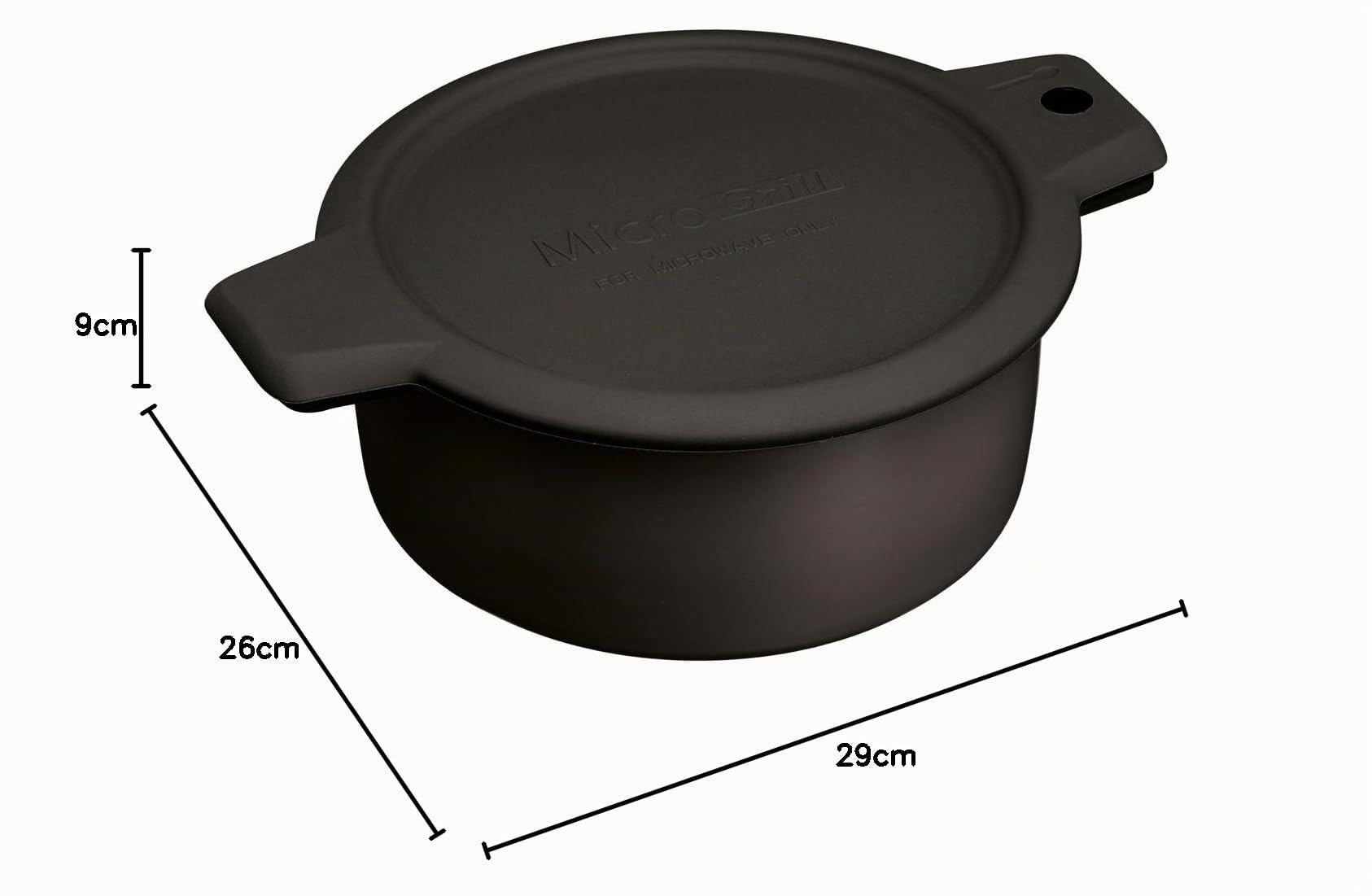 KitchenCraft Tegame / Casseruola per Microonde, Multifunzione, 26 x 29 x 9 cm (10" x 11.5" x 3.5")