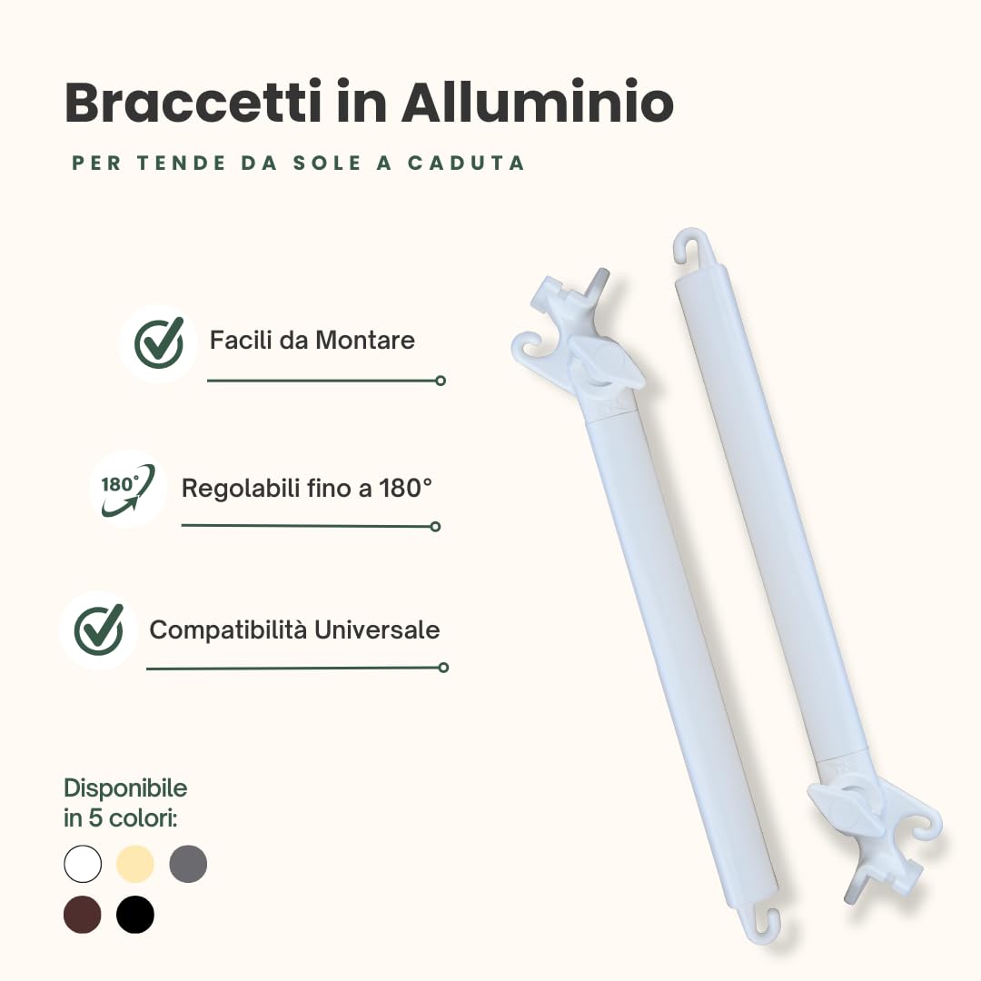 Aluminiowa zasłona przeciwsłoneczna 50 cm biała