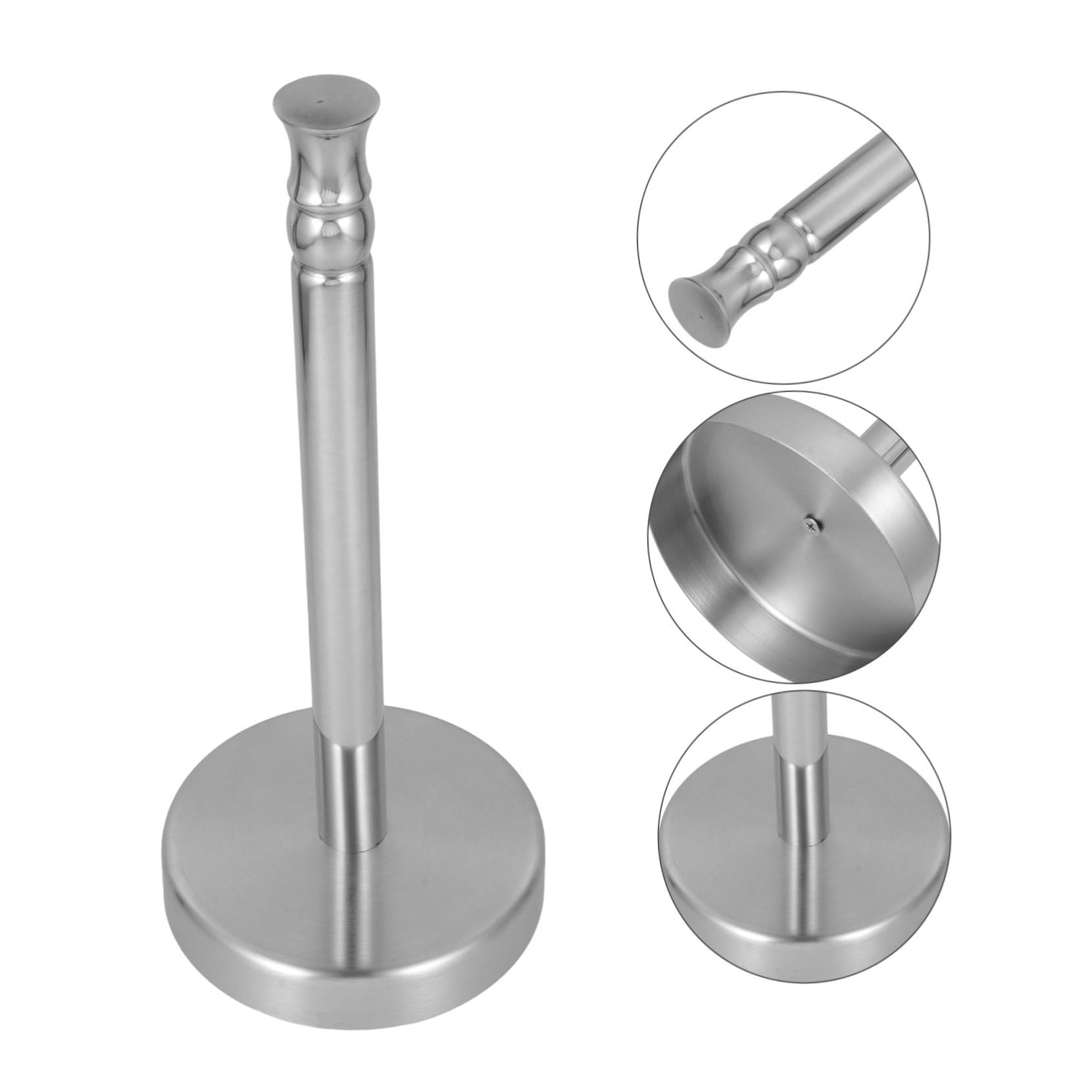 Alipis Portarotolo da Cucina in Acciaio Inox, 2 Pezzi, Design Verticale Salvaspazio per Pezzi di Carta e Pellicola, per Piano Cucina