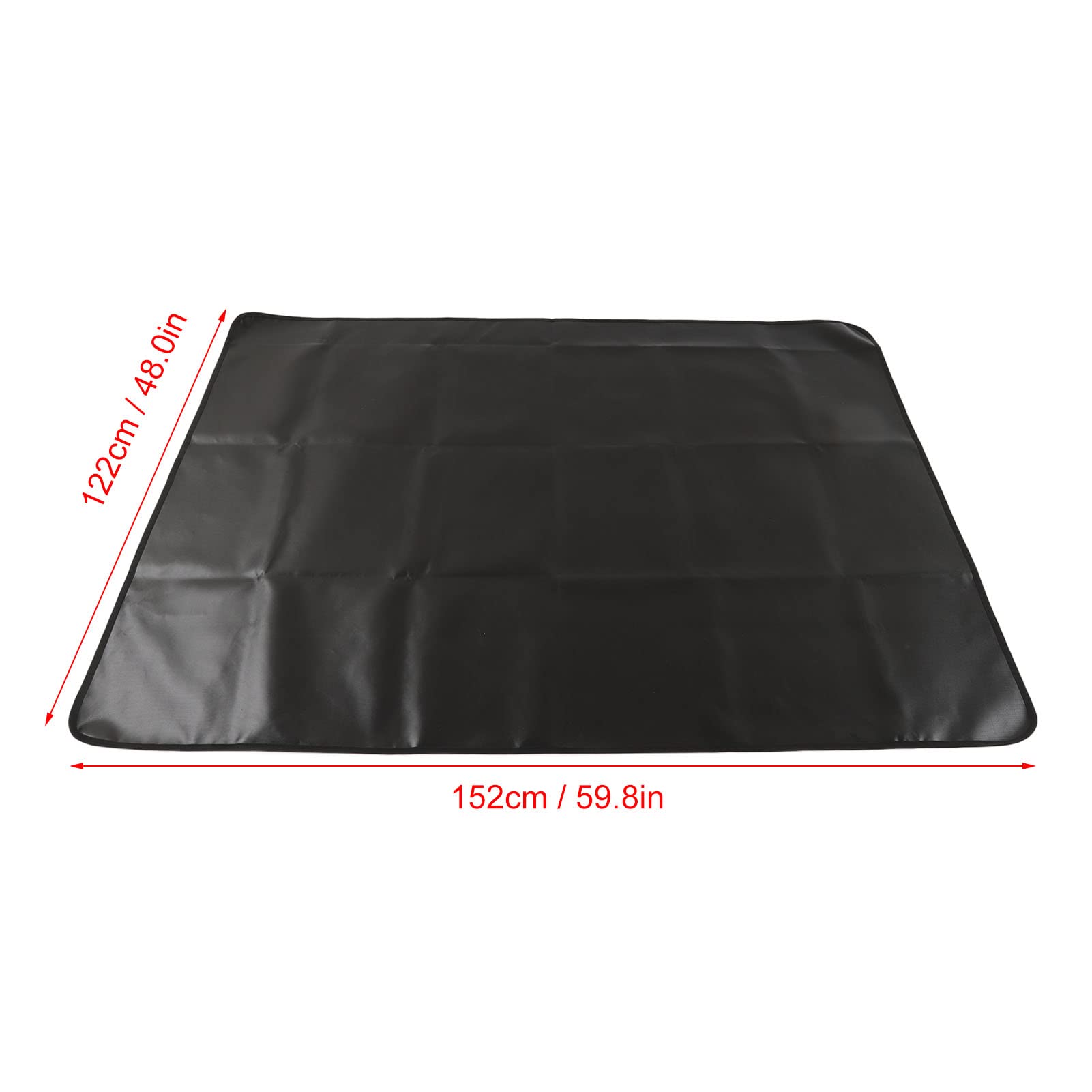 Grillmatten, doppelseitiges Silikon, feuerfest, wiederverwendbar, faltbar, Grillpads für Outdoor, Camping, Garten, Hof, Picknick (152x122CM Rechteck)