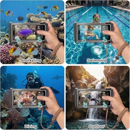 Smarich Gen 5th Diving Phone Case for iPhone 17 16 15 14 13 12 11 Pro Max Galaxy S25 S24 S23 Ultra, [98ft/30m] Waterproof Shellbox Underwater Camera Case, Professional for Scuba Snorkeling by Smarich - Used condition - Image 3