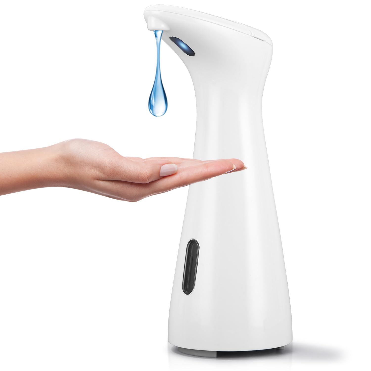 Automatico Dispensador Jabon Baño, 200ml dispensador de jabón automático sin Contacto, Dispensador Jabon Cocina con Sensor de Infrarrojos, Apto para Cocina, Baño, Hotel