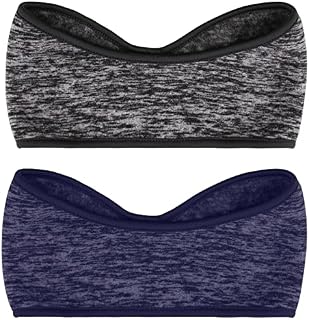 SAVITA 2 Pack Winter Ear Warmers Headband Stretchy Yoga Headband Gym Sport Headband Thermal Ear Muffs Ski Headband Moisture