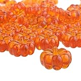 PMLAND Mini Acrylic Pumpkin Ornaments for Fall Decorations Party Table Scatter Halloween and Thanksgiving Décor, 1 Pound Package, Approx. 105 pcs
